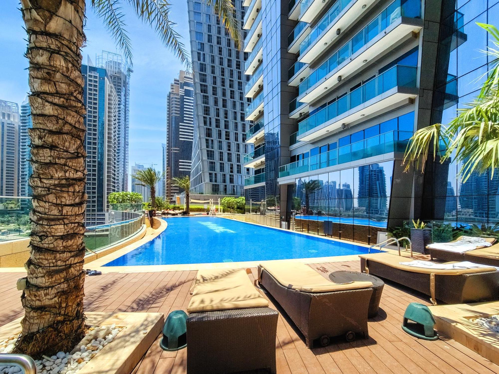 Ultra Modern 1Bd In Damac Heights Marina Leilighet Dubai Eksteriør bilde